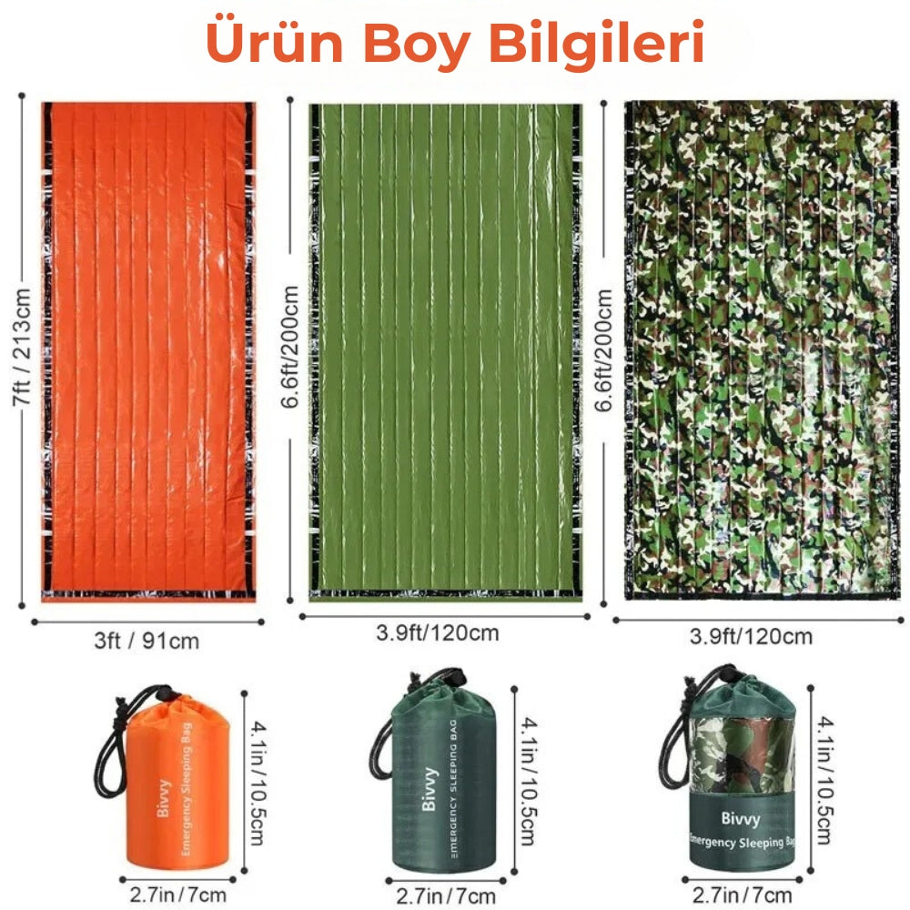 Bivy Acil Durum Uyku Tulumu